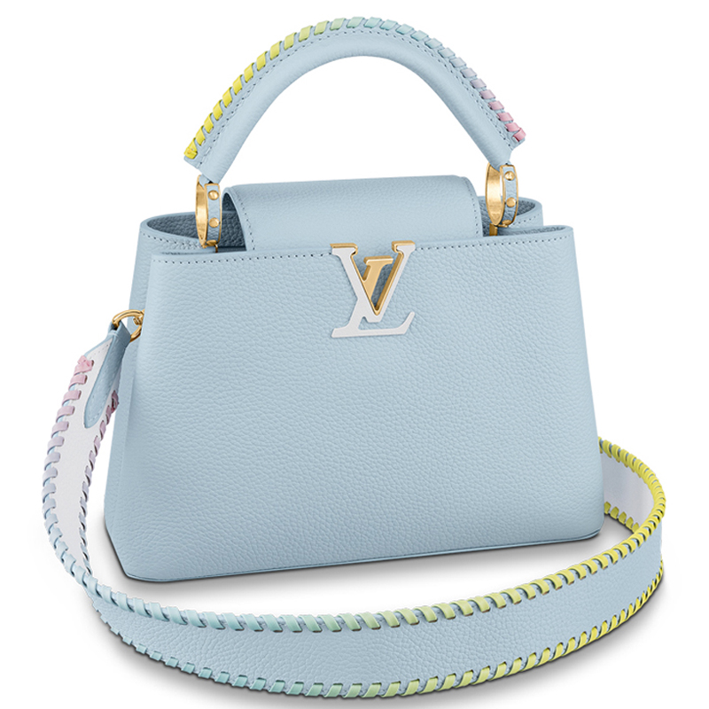 Louis Vuitton CAPUCINES BB Taurillon Leather Bag M57671 Olympe Blue